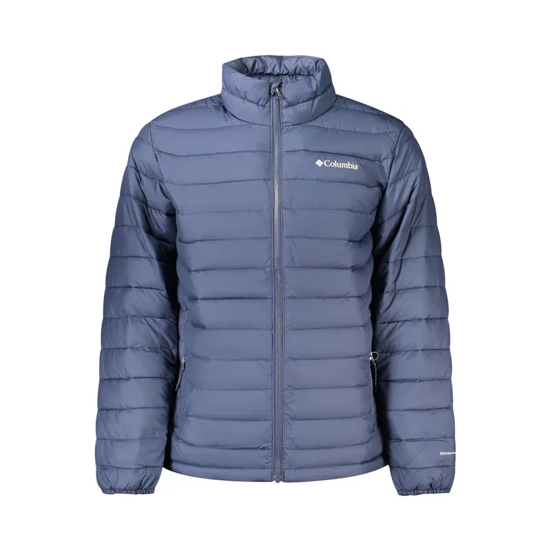Blue Polyester Men's Jacket