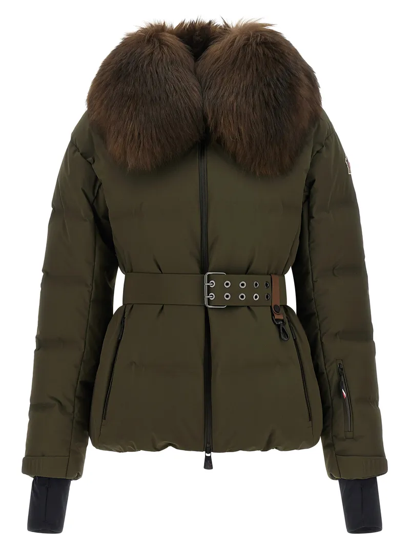 Bicolor Polyester Full-Length Jacket