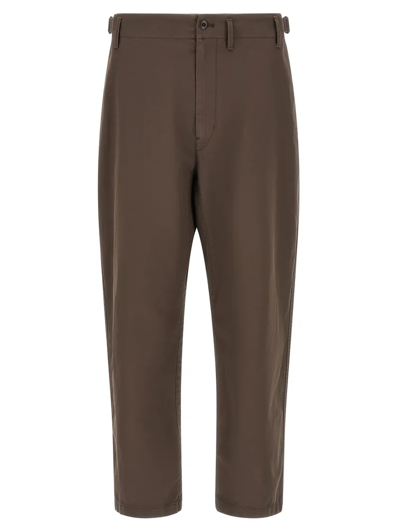 Brown Cotton Pants