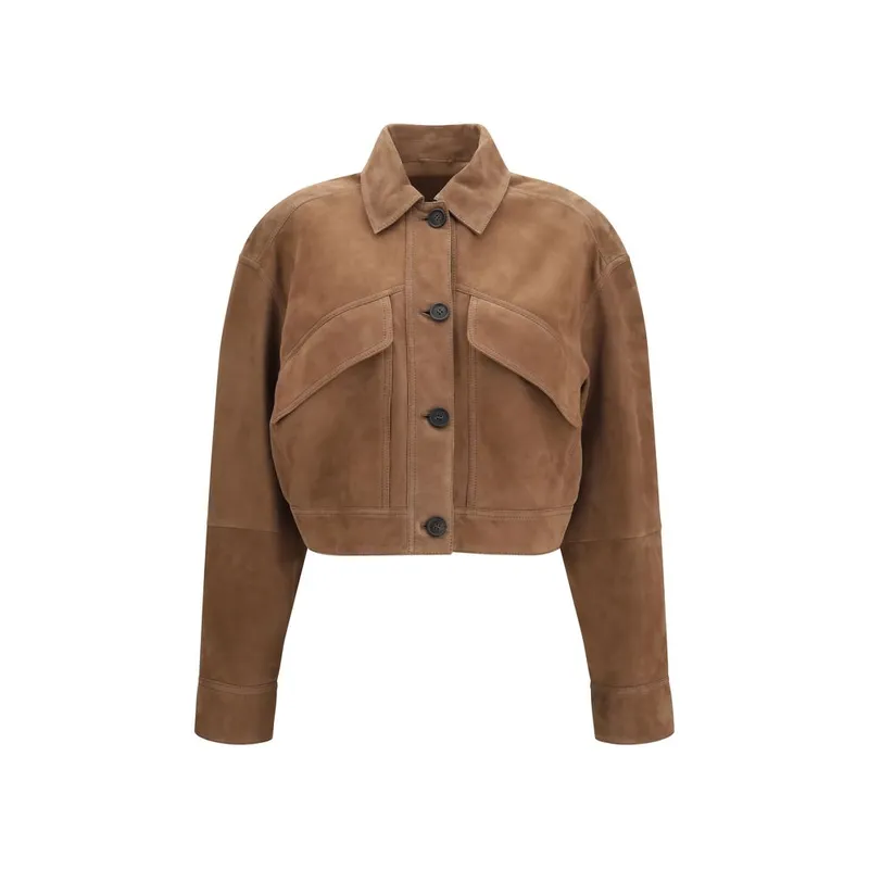 Brown Calf Leather Bos Taurus Leather Jacket
