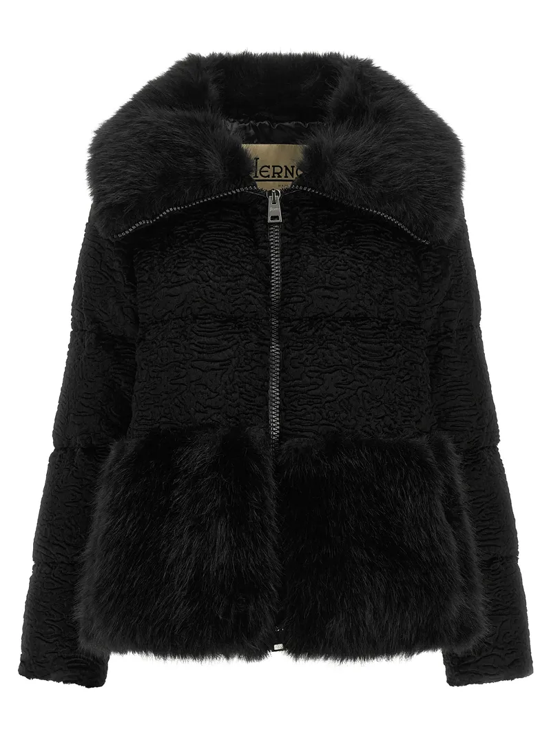 Black Acetate Full-Length Jacket