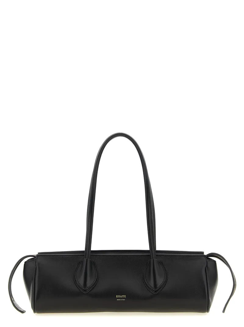 Black Lamb Leather Shoulder Bag