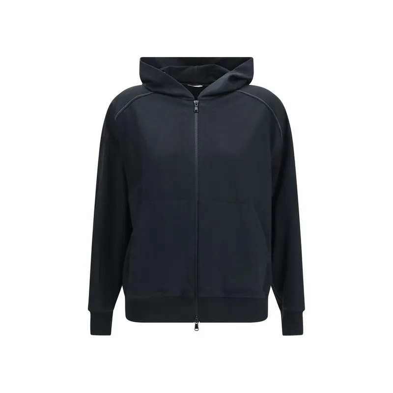Black Cotton Sweatshirt