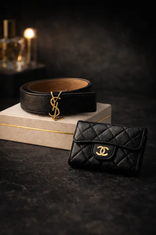 Luxury designer accessories selection