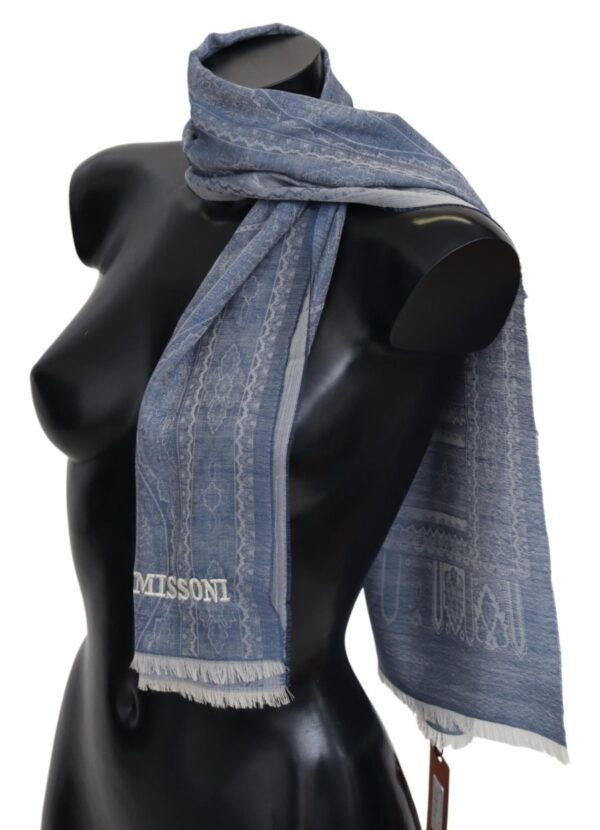Missoni Elegant Cashmere Patterned Scarf – Image 2