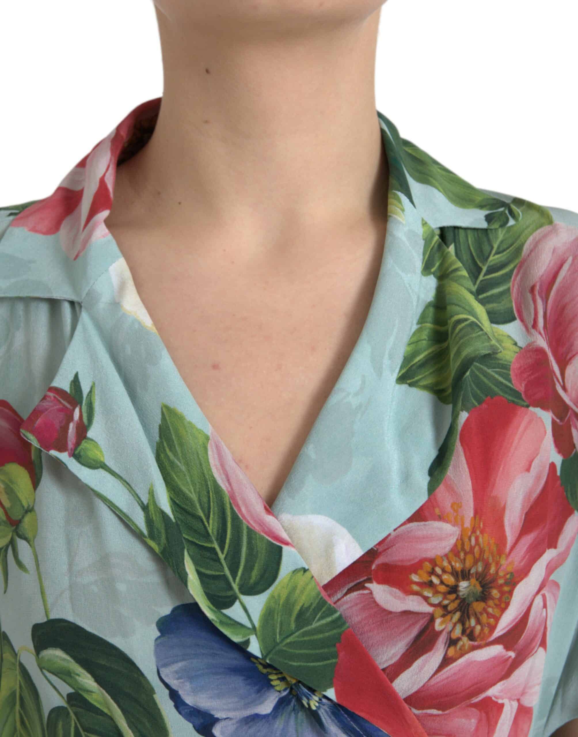 Dolce & Gabbana Elegant Floral Silk Crepe Jumpsuit - Style