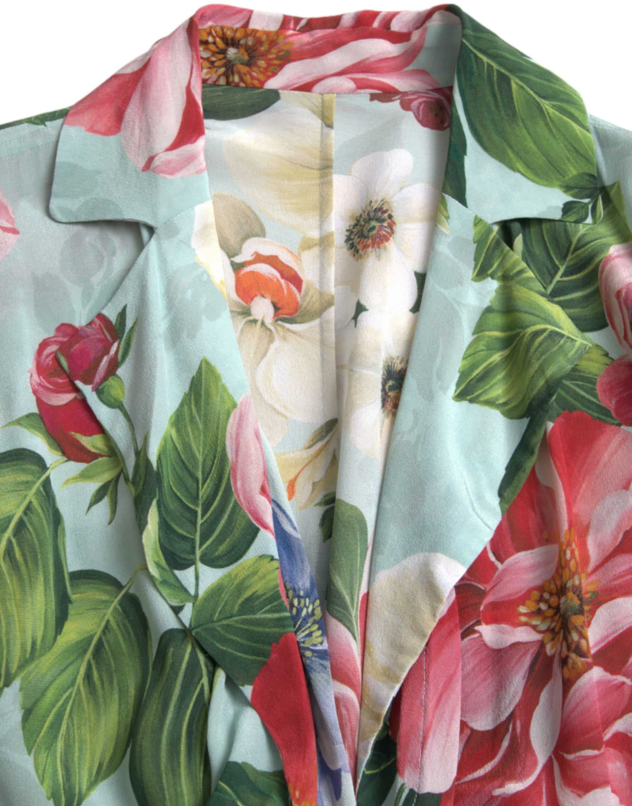 Dolce & Gabbana Elegant Floral Silk Crepe Jumpsuit - Style