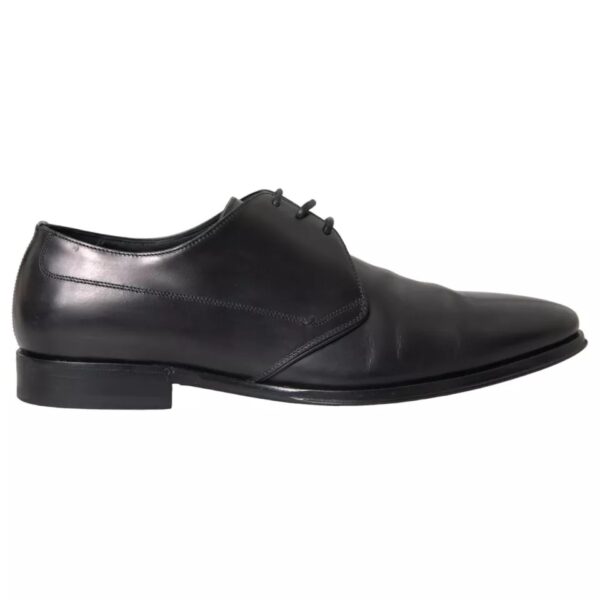 Dolce & Gabbana Black Leather Derby Formal Dress Men Shoes – Image 7