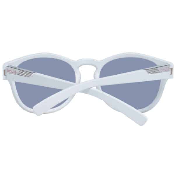 Lunettes de soleil blanches avec verres gris.