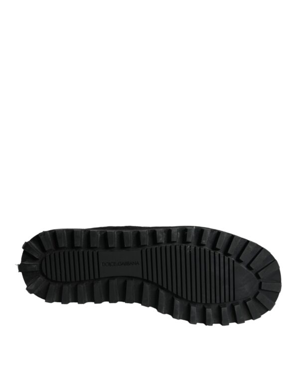 Dolce & Gabbana Black Nylon Padded Mid Calf Men Boots Shoes – Image 7
