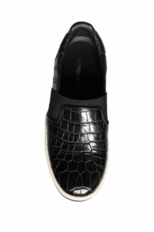 Dolce & Gabbana Black Leather Loafers Slippers Casual Shoes – Image 8