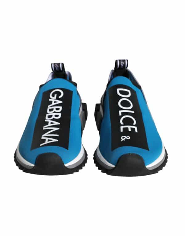 Dolce & Gabbana Blue Logo Low Top Sorrento Men Sneakers Shoes – Image 2