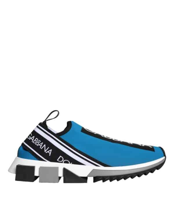Dolce & Gabbana Blue Logo Low Top Sorrento Men Sneakers Shoes – Image 4