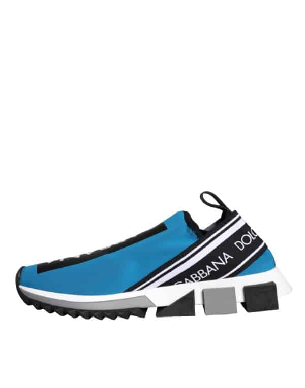 Dolce & Gabbana Blue Logo Low Top Sorrento Men Sneakers Shoes – Image 5
