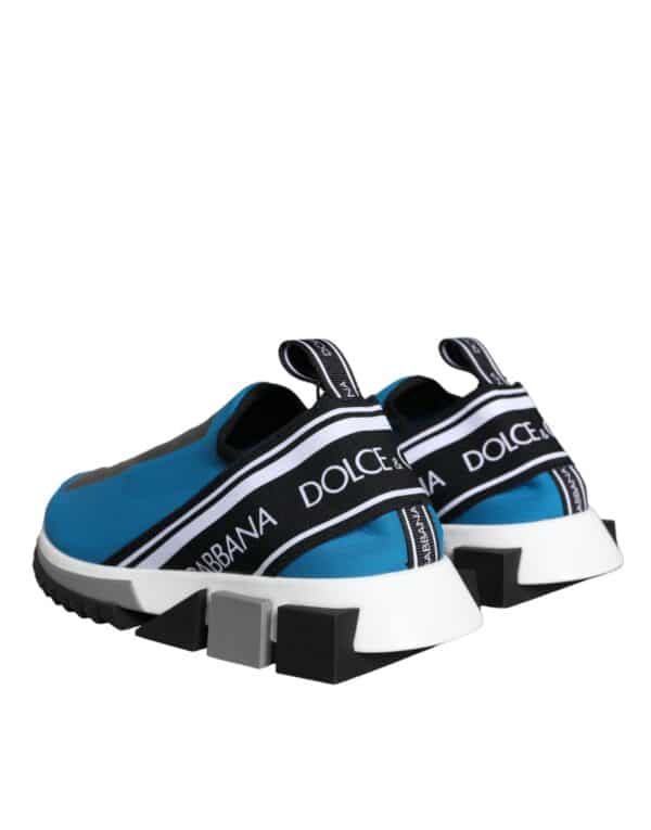 Dolce & Gabbana Blue Logo Low Top Sorrento Men Sneakers Shoes – Image 6