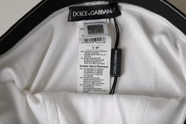 Dolce & Gabbana White Cotton Stretch Branded Logo Underwear – Image 5