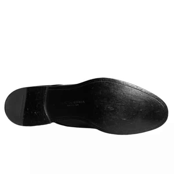 Dolce & Gabbana Black Calfskin Leather Derby Men Dress Shoes – Image 4
