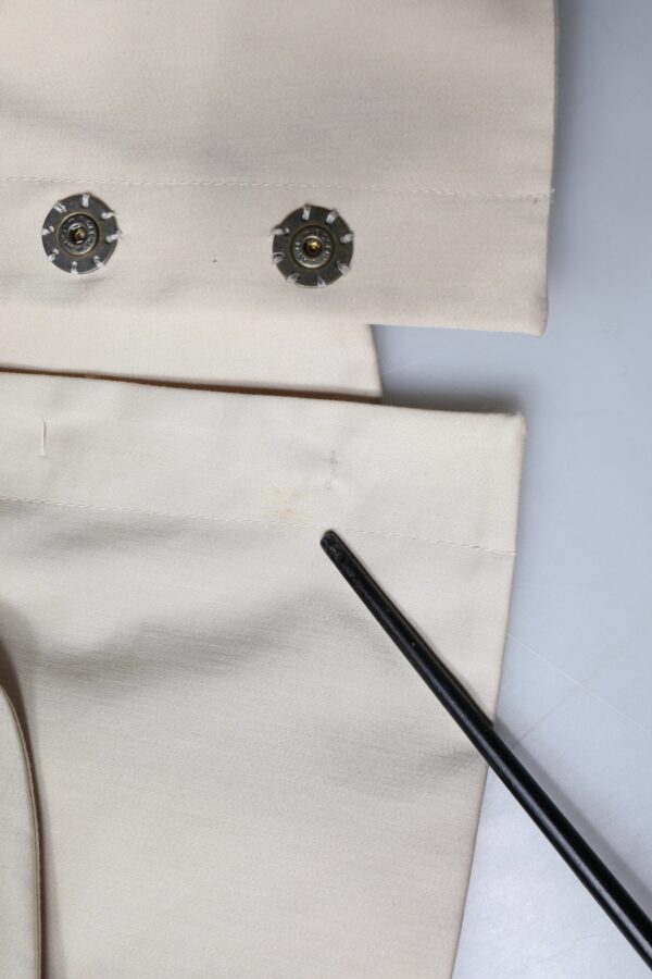 Valentino Beige Cotton Long Sleeves Round Neck Blazer Jacket – Image 8