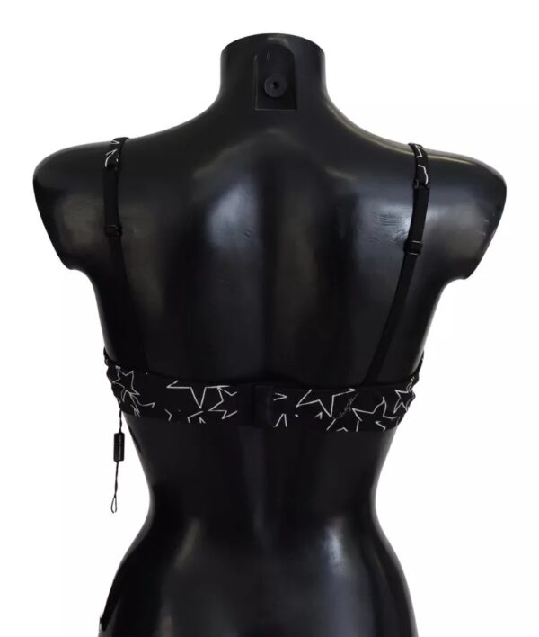 Dolce & Gabbana Black Millennials Star Non Wire Cotton Bra Underwear – Image 3
