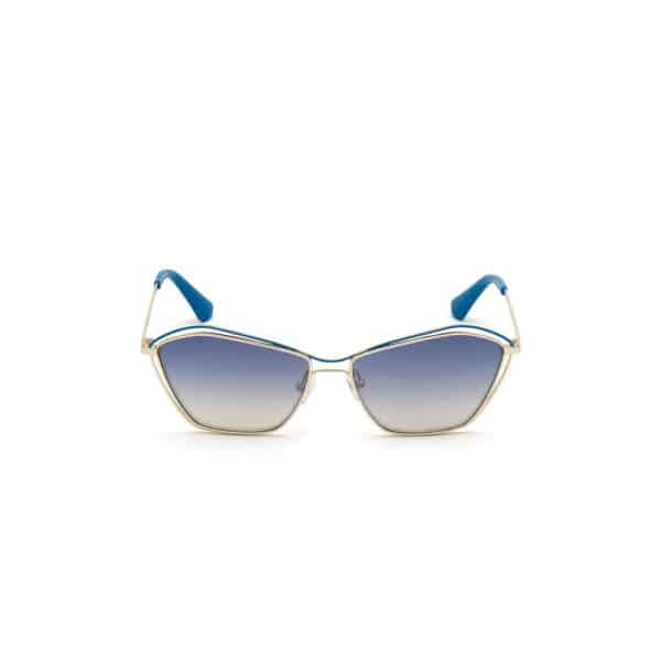 Lunettes de soleil à monture stylée et dégradée.