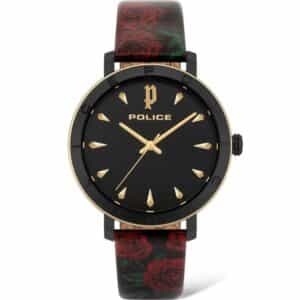 Police Red Stainless Steel Watch
