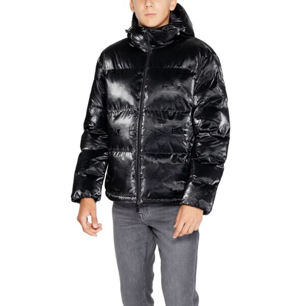 EA7 Emporio Armani Black Polyester Jackets & Coat – Image 3