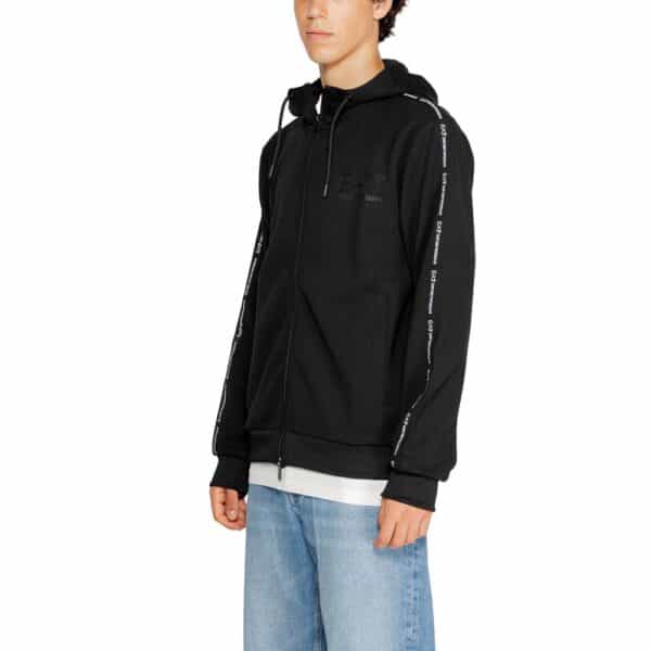 EA7 Emporio Armani Black Polyester Hoody – Image 3