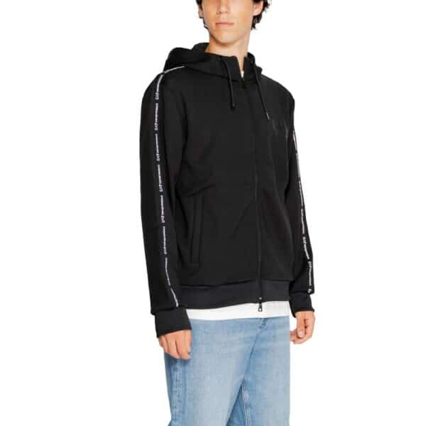 EA7 Emporio Armani Black Polyester Hoody – Image 4
