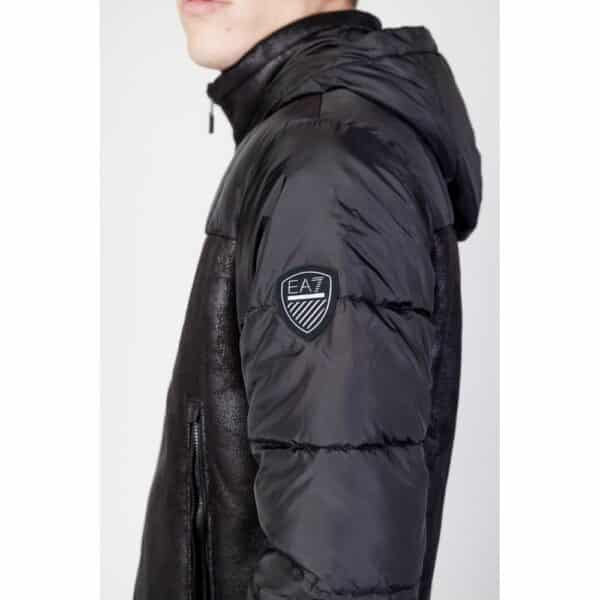 EA7 Emporio Armani Black Polyester Jackets & Coat – Image 5