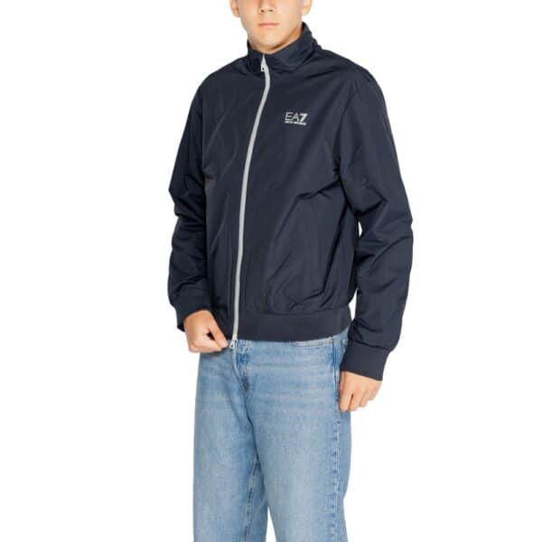 EA7 Emporio Armani Blue Polyamide Jackets & Coat – Image 3