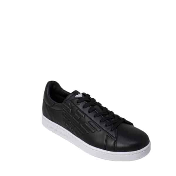 EA7 Emporio Armani Black And White Polyethylene Sneaker – Image 3