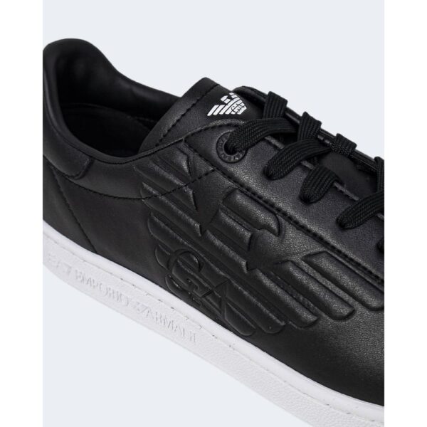 EA7 Emporio Armani Black And White Polyethylene Sneaker – Image 4