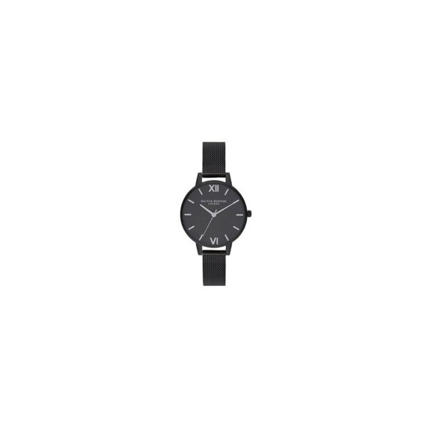 Olivia Burton Black Stainless Steel Watch