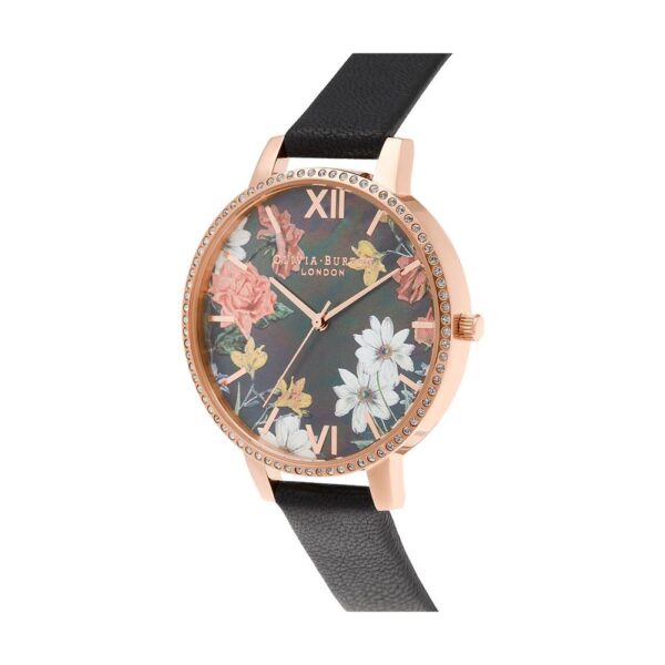 Olivia Burton Black Artificial Leather Watch – Image 2