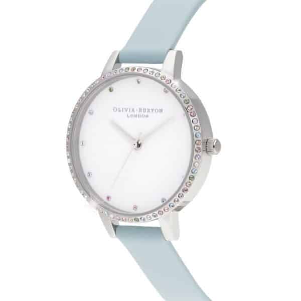 Olivia Burton Blue Artificial Leather Watch – Image 2