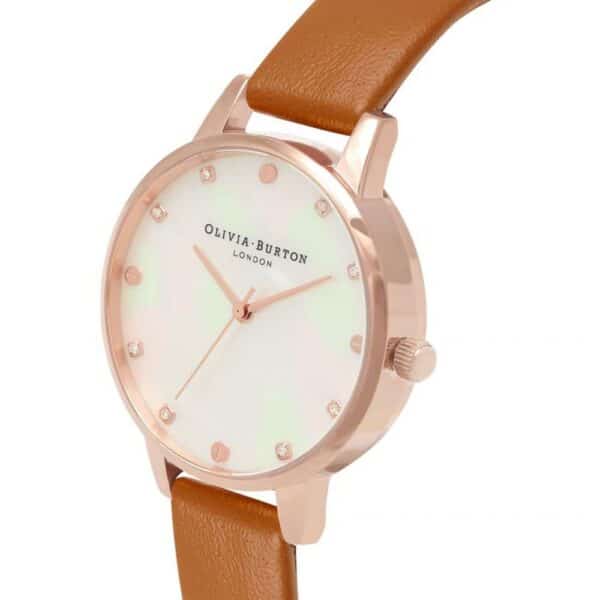 Olivia Burton Brown Artificial Leather Watch – Image 2