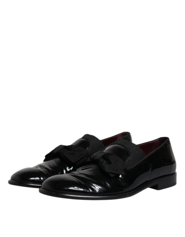 Dolce & Gabbana Black Leather Loafers Men Formal Dress Shoes – Image 4