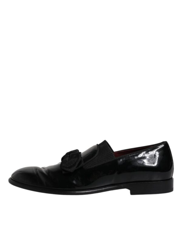 Dolce & Gabbana Black Leather Loafers Men Formal Dress Shoes – Image 6