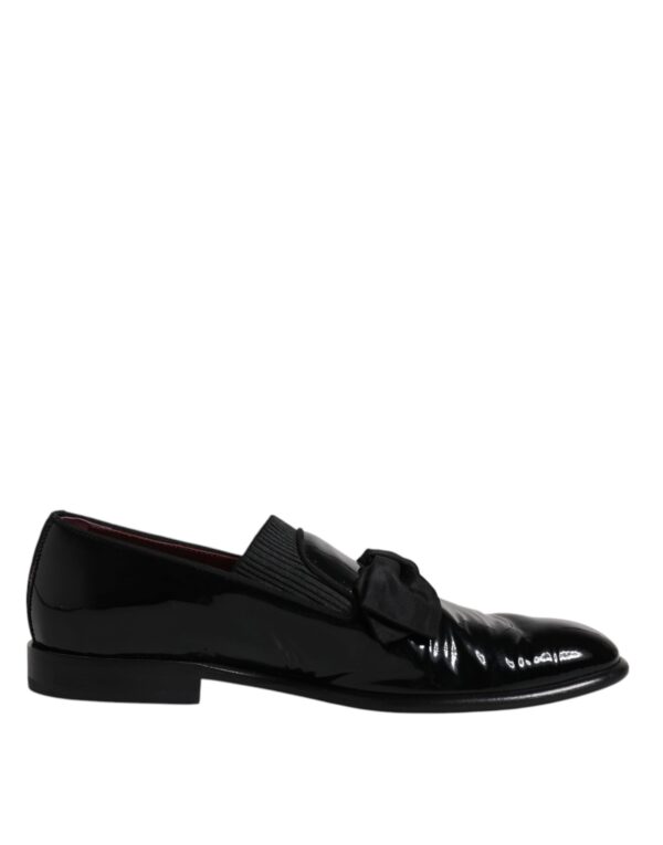Dolce & Gabbana Black Leather Loafers Men Formal Dress Shoes – Image 7