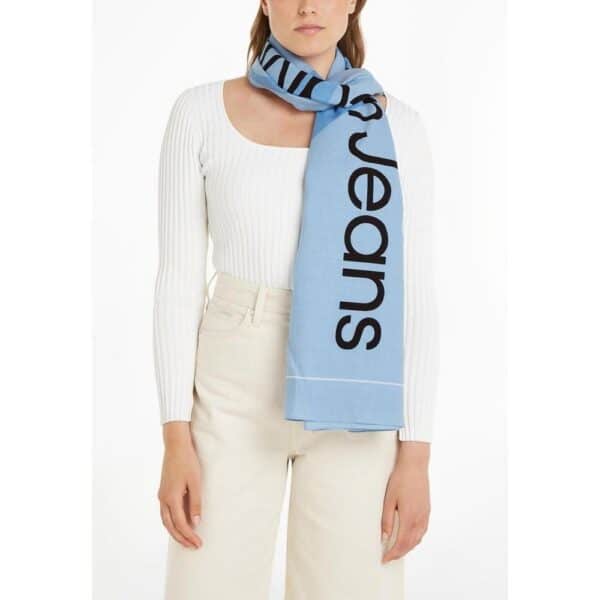 Calvin Klein Jeans Blue Organic Cotton Scarf – Image 3