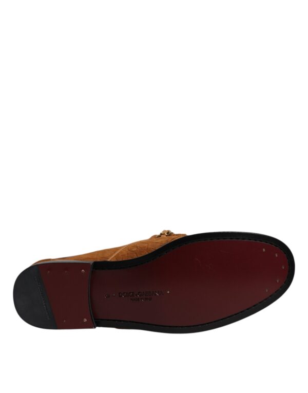Dolce & Gabbana Brown Suede Leather Loafers Dress Shoes – Image 8