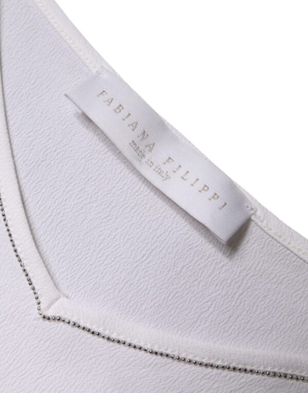 Fabiana Filippi White Spaghetti Strap Sleeveless Tank Top – Image 7