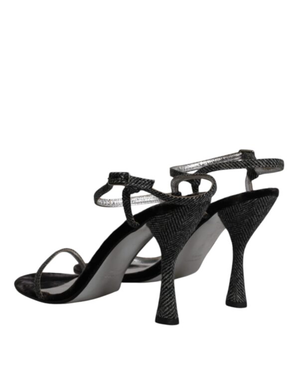 Dolce & Gabbana Black Ankle Strap High Heels Sandals Shoes – Image 5