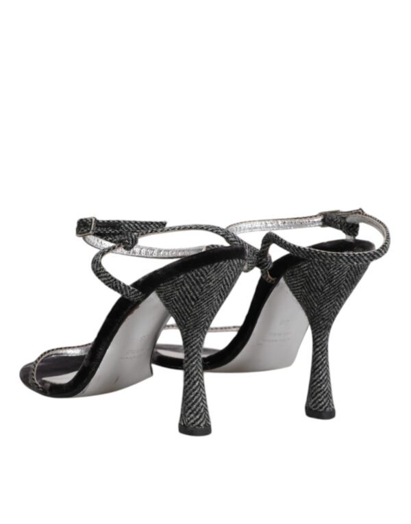 Dolce & Gabbana Black Ankle Strap High Heels Sandals Shoes – Image 5