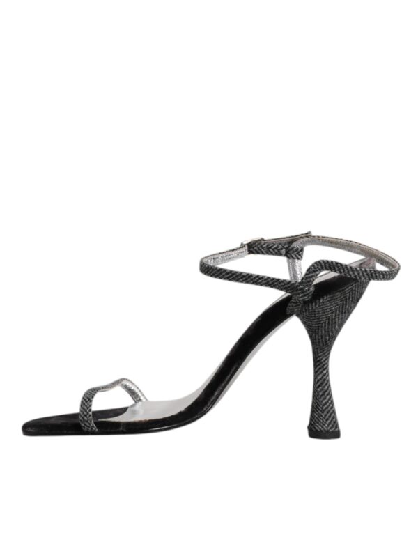 Dolce & Gabbana Black Ankle Strap High Heels Sandals Shoes – Image 6