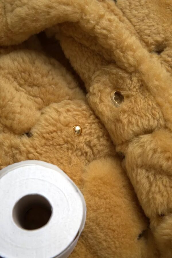 Bottega Veneta Yellow Wool Long Teddy Coat Jacket – Image 7