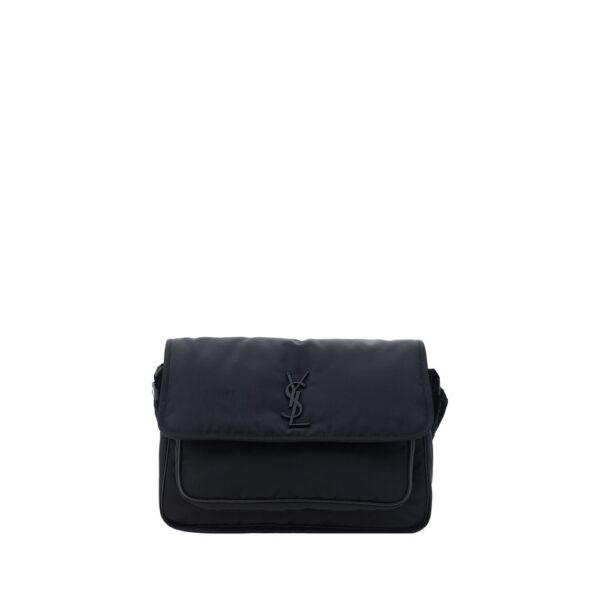 Sac à main noir avec logo YSL