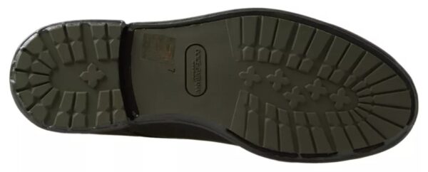 Dolce & Gabbana Green Leather Rubber Sole Dress Shoes – Image 3