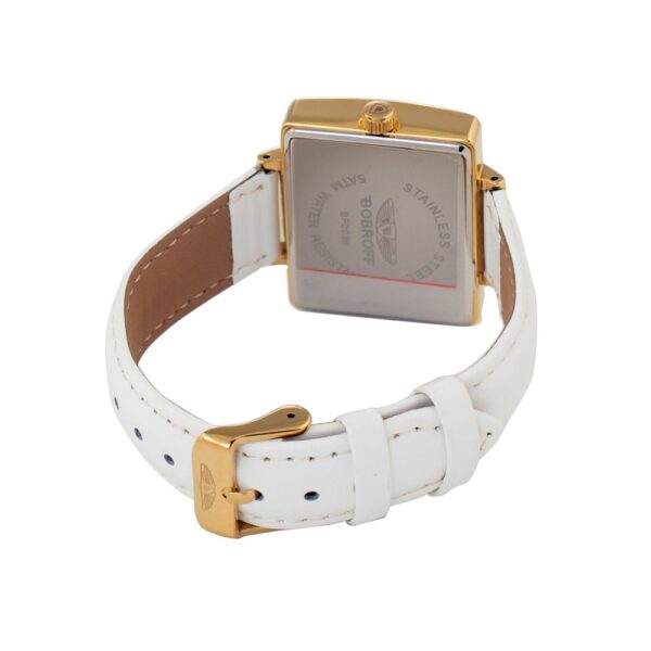 Bobroff White Leather Watch – Image 2