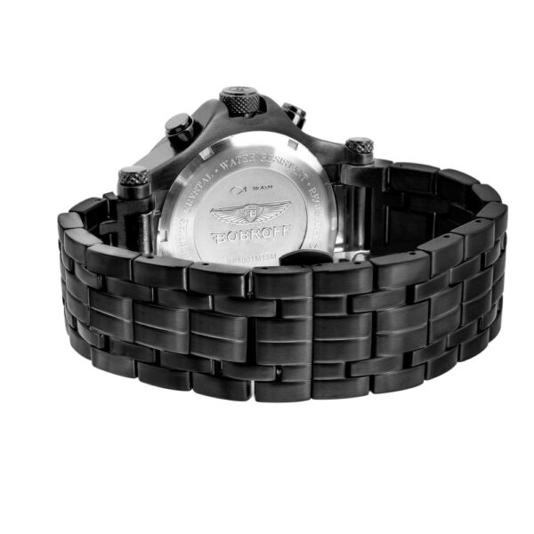 Bobroff Black Stainless Steel Watch – Image 2